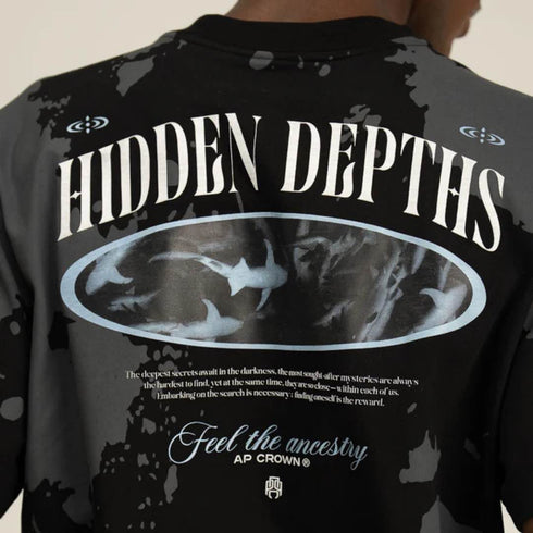 CAMISETA NEGRA DEPTH AP CROWN