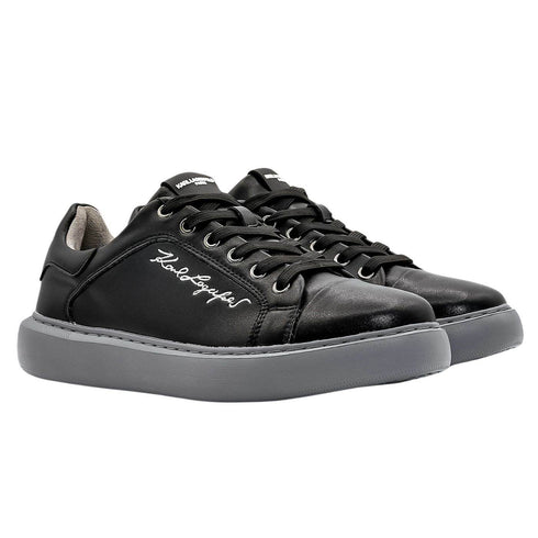 TENIS NEGROS EMBROIDERED KARL LAGERFELD