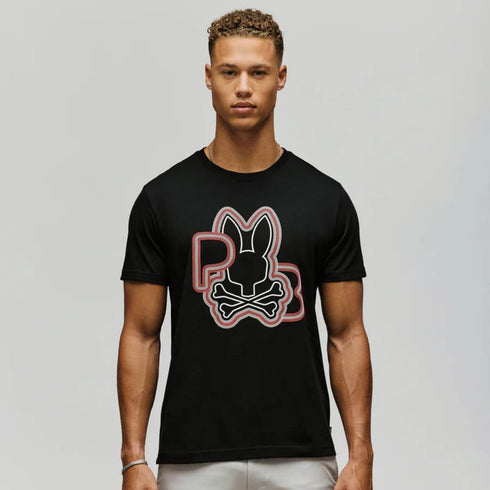CAMISETA NEGRA CARLO PSYCHO BUNNY