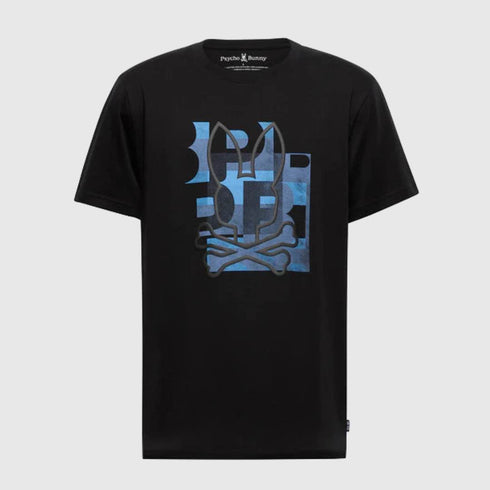 CAMISETA NEGRA ZEALAND PSYCHO BUNNY