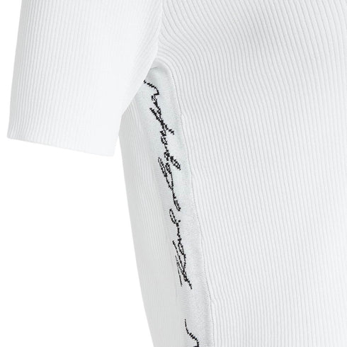 POLO BLANCO RIB LOGO KARL LAGERFELD