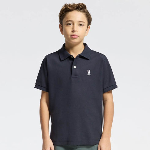 POLO AZUL CLÁSICO PSYCHO BUNNY KIDS