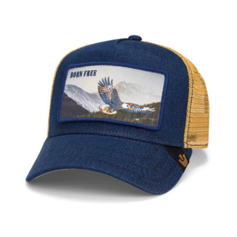 GORRA AZUL BORN FREE GOORIN BROS