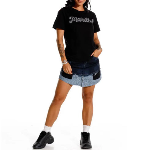 CAMISETA NEGRA LE MARITHE GIRBAUD