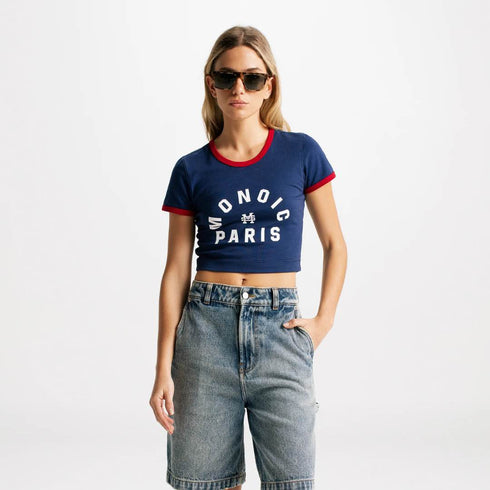 CROP TOP AZUL PARIS MONOIC