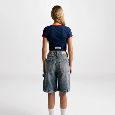 CROP TOP AZUL PARIS MONOIC