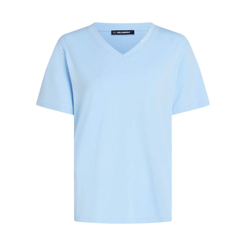 CAMISETA CELESTE SIGNATURE KARL LAGERFELD
