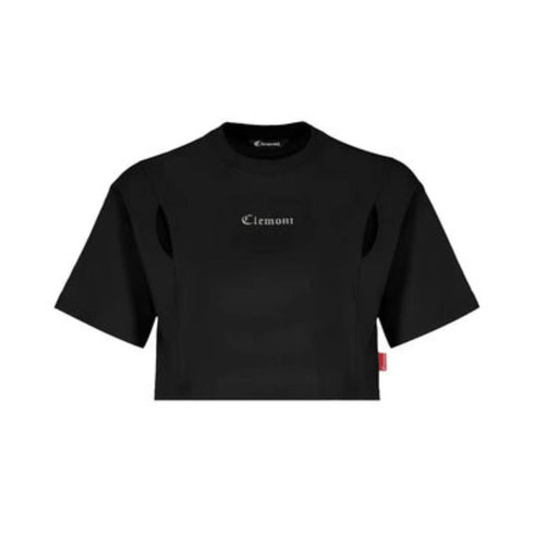 CROP TOP NEGRO RAGGIANTE CLEMONT