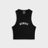 CROP TOP NEGRO BASEBALL MONOIC DAMA