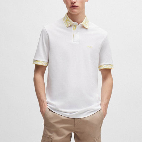 POLO BLANCO OCEAN DETALLED