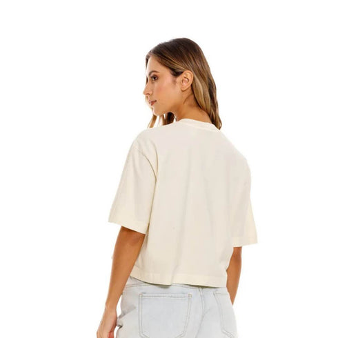 CAMISETA CREMA GF1100801N000 GIRBAUD