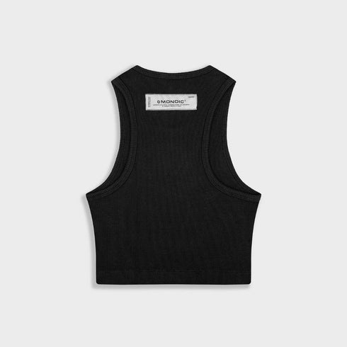 CROP TOP NEGRO BASEBALL MONOIC DAMA