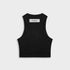 CROP TOP NEGRO BASEBALL MONOIC DAMA