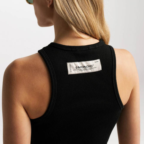 CROP TOP NEGRO BASEBALL MONOIC DAMA