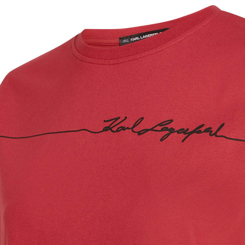 CAMISETA ROSADA LINE SIGNATURE KARL LAGERFELD