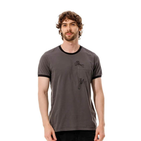 CAMISETA GRIS GM1102634N000 GIRBAUD
