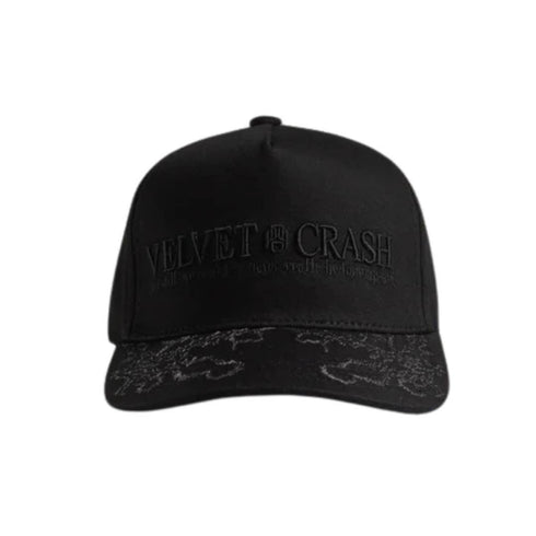 GORRA NEGRA VELVET ONIX AP CROWN