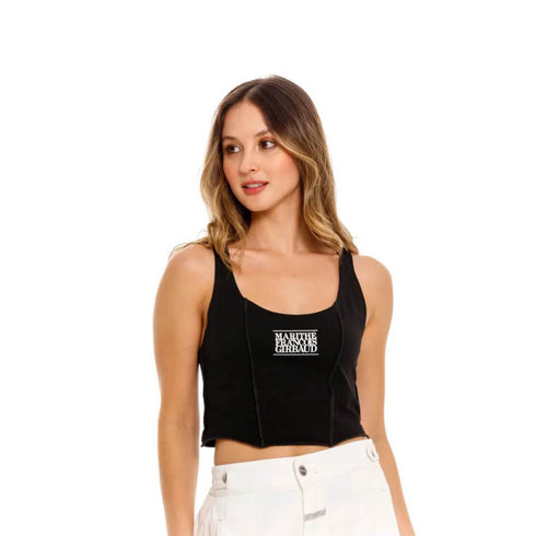 CROP TOP NEGRA GIRBAUD