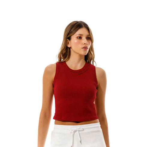 CROP TOP ROJO GF1100834N000 GIRBAUD