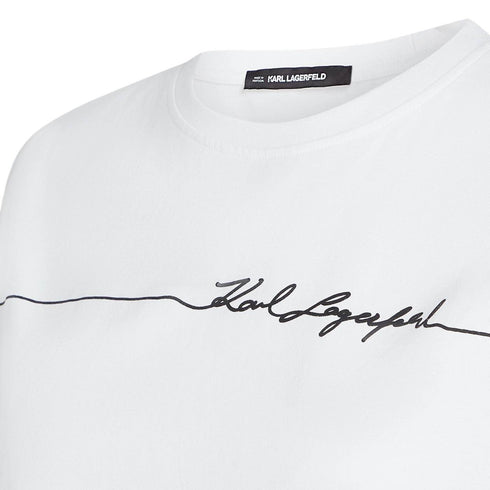 CAMISETA BLANCA LINE SIGNATURE KARL LAGERFELD