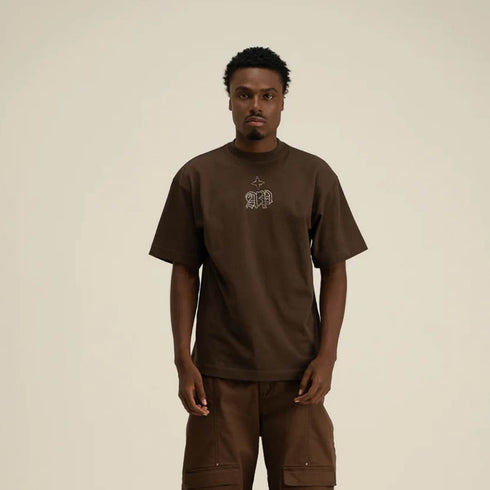 CAMISETA MARRÓN ARCH AP CROWN