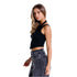 CROP TOP NEGRO SERENITY GIRBAUD