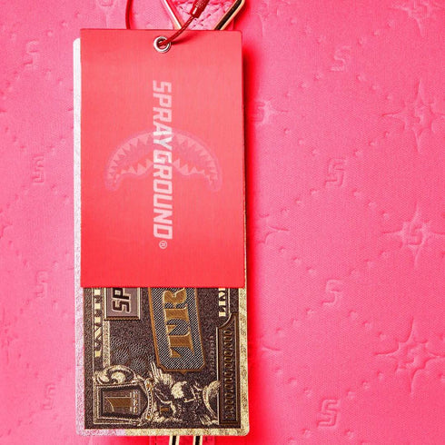 BOLSO DE MANO FUCSIA PINK EMBOSSED SPRAYGROUND