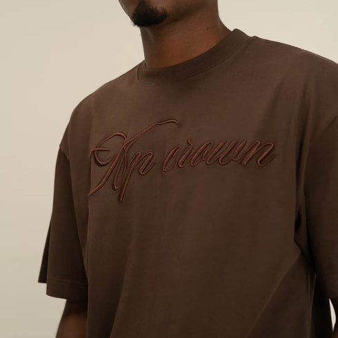 CAMISETA MARRÓN BROWN AP CROWN