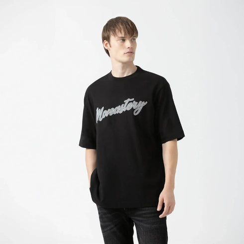 CAMISETA OVERSIZED NEGRA SMOKY MONASTERY