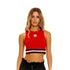 CROP TOP ROJO MONET GIRBAUD