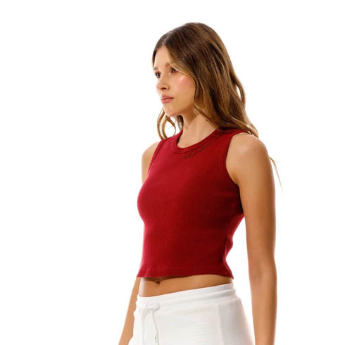 CROP TOP ROJO GF1100834N000 GIRBAUD