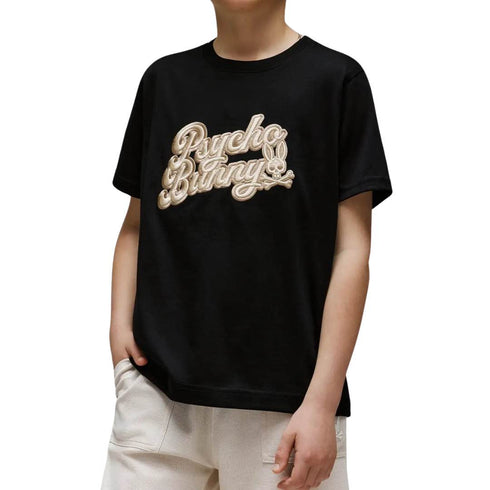 CAMISETA NEGRA ELIAS PSYCHO BUNNY KIDS