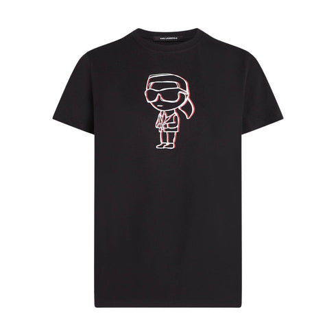 CAMISETA NEGRA IKON SKETCH KARL LAGERFELD