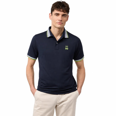 POLO NEGRO PORTLAND MESH PSYCHO BUNNY