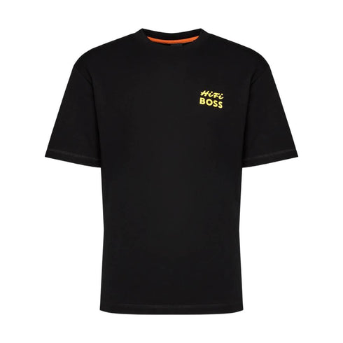 CAMISETA NEGRA TEE RECORDS BOSS
