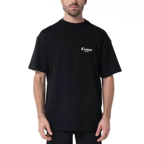 CAMISETA NEGRA SPIGA CLEMONT