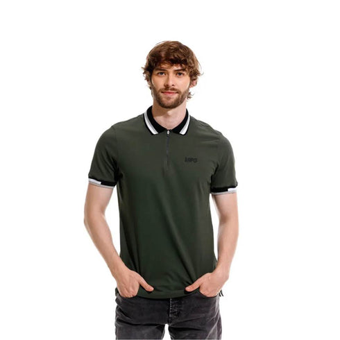 POLO VERDE GM1102693N000 ZIP ZOP GIRBAUD