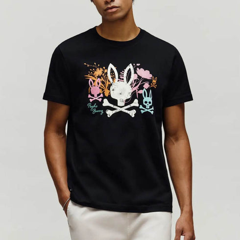 CAMISETA NEGRA SANTINO PSYCHO BUNNY
