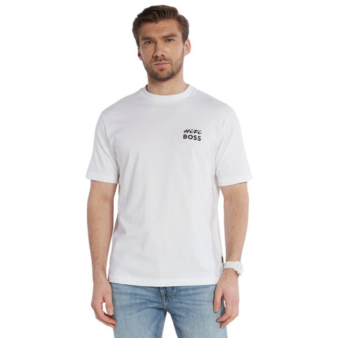 CAMISETA BLANCA TEE RECORDS BOSS
