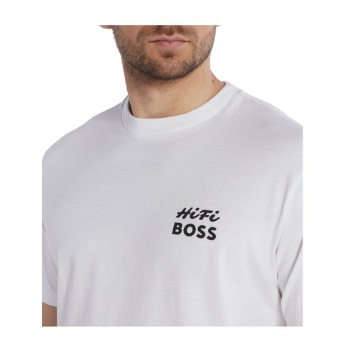 CAMISETA BLANCA TEE RECORDS BOSS