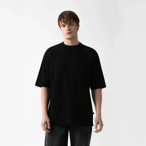 CAMISETA OVERSIZED NEGRA CALDWELL MONASTERY