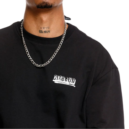 CAMISETA NEGRA LE MONARQUE GIRBAUD