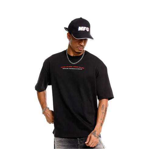 CAMISETA NEGRA LE MONARQUE GIRBAUD