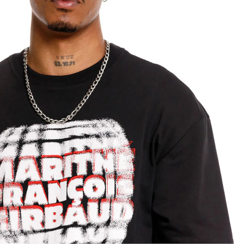 CAMISETA NEGRA LE MONARQUE GIRBAUD