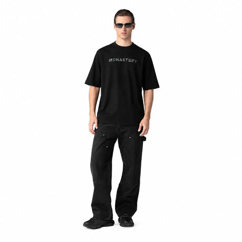 CAMISETA NEGRA SOMMET OVERSIZED MONASTERY