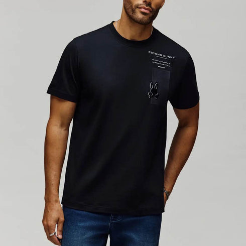 CAMISETA NEGRA SUMMIT PSYCHO BUNNY
