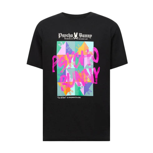 CAMISETA NEGRA EARS PSYCHO BUNNY