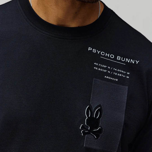 CAMISETA NEGRA SUMMIT PSYCHO BUNNY