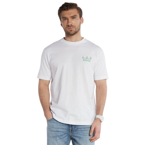 CAMISETA BLANCA TEE RECORDS BOSS