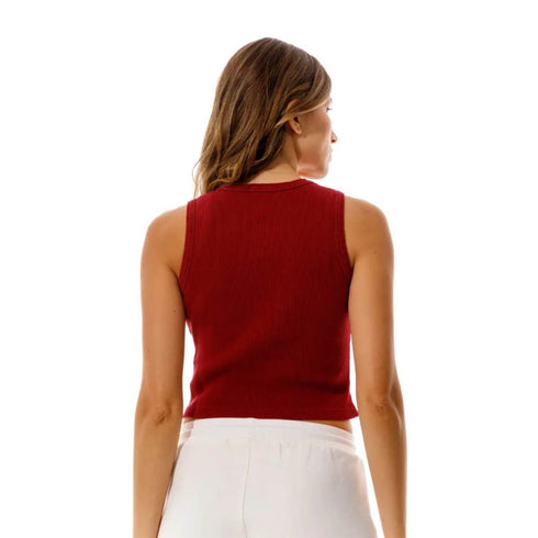 CROP TOP ROJO GF1100834N000 GIRBAUD